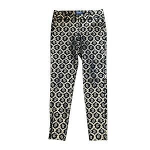 Old Navy Black and Gold Indie Sleaze Pants: Size 6